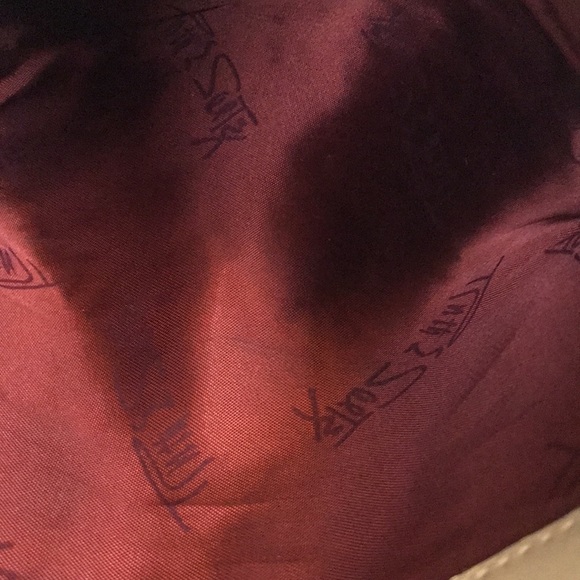 Vintage Ruth E. Saltz Cream Leather Purse - Picture 9 of 9